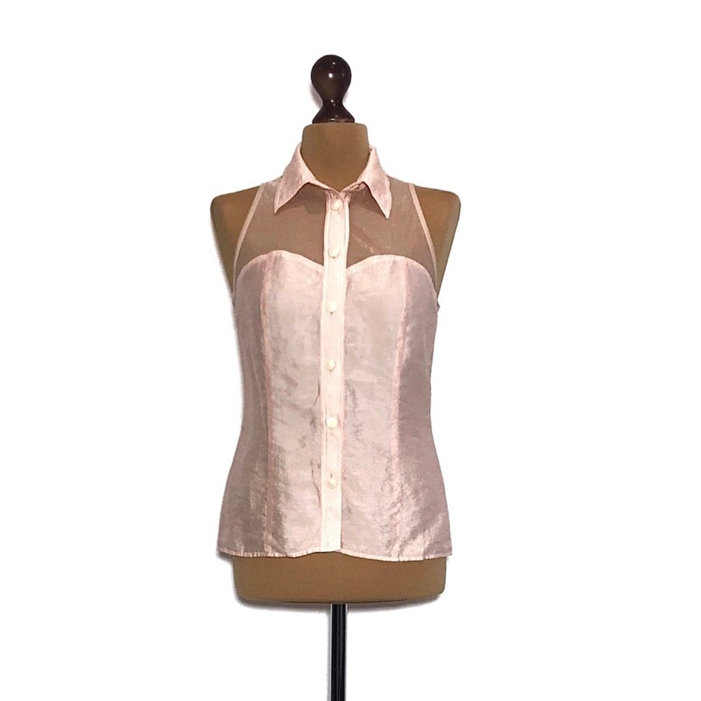 Vintage Versace Sleeveless Dress Shirt